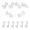 6Pcs 925 Sterling Silver Hollow Initial Beads STER-TA0001-53J-1
