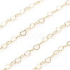 Brass Heart Link Chains X-CHC-D026-15B-G-2
