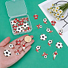 30Pcs 5 Styles Alloy Enamel Pendants ENAM-PH0003-40-3