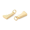 Rack Plating Eco-friendly Brass Micro Pave Clear Cubic Zirconia Pendants KK-D072-01G-J-NR-2