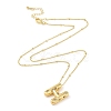 Brass Micro Pave Clear Cubic Zirconia Pendant Necklaces NJEW-Z038-01G-H-1