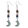 5 Pairs Glass Dangle Earrings EJEW-JE06644-5
