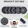 50Pcs Flat Round Heart Acrylic Loose Leaf Ring Round Binder Discs DIY-CP0012-14-5