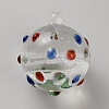 Round Glass Ceiling Fan Pull Chain Decoration GLAA-WH0039-40A-1
