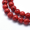 Sea Shell and Synthetic Turquoise Assembled Beads Strands G-G758-11-8mm-3