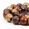 PVD Vacuum Plating Non-magnetic Synthetic Hematite Beads Strands X-G-F682-01C-3