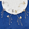 2 Pairs 2 Colors Crystal Rhinestone Butterfly Cuff Earrings EJEW-HY0001-01-3