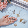 6Pcs 2 Colors Brass Chain Macrame Pouch Necklace Making NJEW-PH01562-3