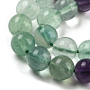 Natural Rainbow Fluorite Bead Strands G-P255-01-8mm-6