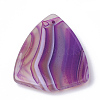 Dyed Natural Striped Agate/Banded Agate Pendants G-S280-04-3