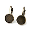 Brass Leverback Earring Findings KK-H023-AB-NF-1