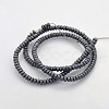 Electroplate Non-magnetic Synthetic Hematite Beads Strands G-J208B-09-2