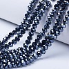 Electroplate Glass Beads Strands EGLA-A044-P8mm-A18-1