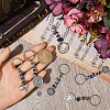 10 Sets Tibetan Style Alloy Keychain KEYC-CP0001-30-3
