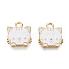 Eco-Friendly Zinc Alloy  Pendants X-ENAM-R051-01-03G-NR-2