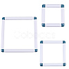 3 Stes 3 Styles Plastic Cross Stitch Embroidery Hoops DIY-CP0012-44A-6