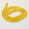 Natural White Jade Beads Strands G-G687-36E-8mm-2