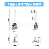 140Pcs 2 Style Tibetan Style Alloy Charms TIBE-FH0001-21-2