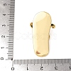 Brass Micro Pave Clear Cubic Zirconia Pendants CU-CBA8A7D-01G-3