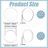 1 Set Transparent Acrylic Clear Blank Badge AJEW-BC0008-07B-2