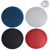 4Pcs 4 Colors EVA Cloth Round Fascinator Hat Base for Millinery Magic FIND-BC0014-33-1
