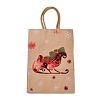 Christmas Theme Hot Stamping Rectangle Paper Bags X1-CARB-F011-02D-2