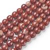 Natural Red Jasper Beads Strands G-F348-02-6mm-1
