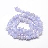 Natural Blue Lace Agate Chip Beads Strands G-E271-73-2