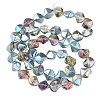 Electroplate Glass Beads Strands EGLA-N008-019-A03-2
