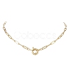 304 Stainless Steel Paperclip Chain Necklaces for Women NJEW-JN06034-01-2