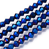 Electroplate Glass Bead Strands EGLA-R094-4mm-03-1