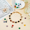 36Pcs 18 Styles Mixed Gemstone Cabochons G-HY0001-55-4