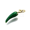 Brass Enamel Pendants KK-Z100-10G-03-2