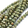 Natural Rhyolite Jasper Beads Strands G-F674-03A-8mm-1