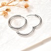 304 Stainless Steel Hoop Earrings for Women EJEW-M068-15E-P-1