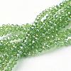 Electroplate Glass Beads Strands EGLA-D020-3x2mm-23-1