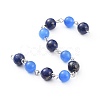 Handmade Natural Lapis Lazuli Beaded Chains AJEW-JB00509-02-2