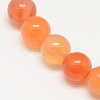 Natural Carnelian Beads Strands G-N0006-6mm-17-1