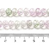 Transparent Crackle Glass Beads Strands CCG-L050-01A-02-4