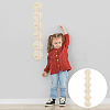 Hexagon Wood Measuring Growth Chart Rulers TOOL-WH0136-124B-7