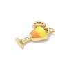 Brass Enamel Pendants KK-A273-11G-02-2