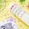 100Pcs 5 Styles Transparent Acrylic Beads TACR-TA0001-54D-7