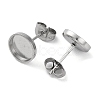 Anti-Tarnish 304 Stainless Steel Stud Earring Findings EJEW-K295-06A-P-2