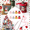 8Pcs 4 Colors Wool Felt Craft Christmas Bell DIY-NB0008-88-6