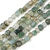 Natural Dragon Veins Agate(Dyed & Heated) Beads Strands G-G177-E11-03-1