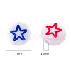 White Opaque Acrylic Beads MACR-YW0001-19D-2