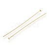 Brass Flat Head Pins KK-G331-11-0.7x51-3