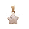 Natural Howlite Faceted Star Charms PW-WG77789-04-1