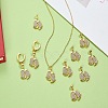 10Pcs Brass Pave Cubic Zirconia Pendants KK-SZ0002-66-8