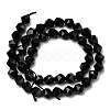 Natural Black Onyx  Beads Strands G-Z119-A04-02-4